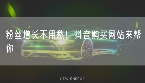 粉丝增长不用愁！抖音购买网站来帮你