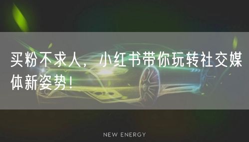 买粉不求人，小红书带你玩转社交媒体新姿势！