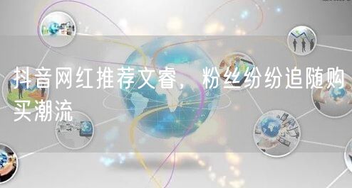 抖音网红推荐文睿，粉丝纷纷追随购买潮流