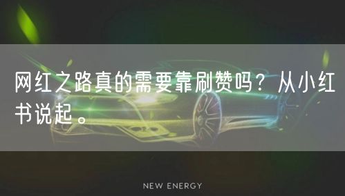 网红之路真的需要靠刷赞吗？从小红书说起。