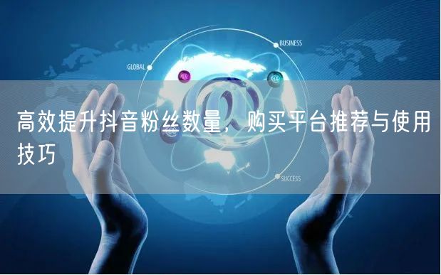 高效提升抖音粉丝数量，购买平台推荐与使用技巧