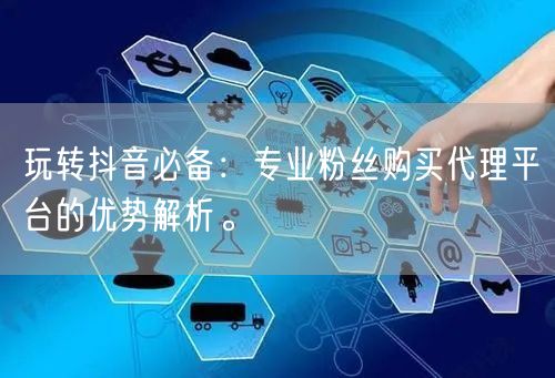 玩转抖音必备：专业粉丝购买代理平台的优势解析。