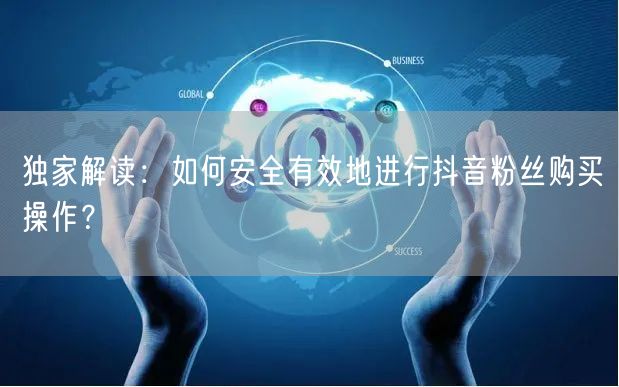 独家解读：如何安全有效地进行抖音粉丝购买操作？