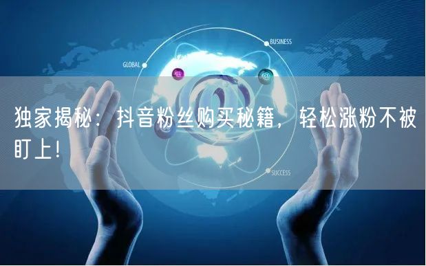 独家揭秘：抖音粉丝购买秘籍，轻松涨粉不被盯上！