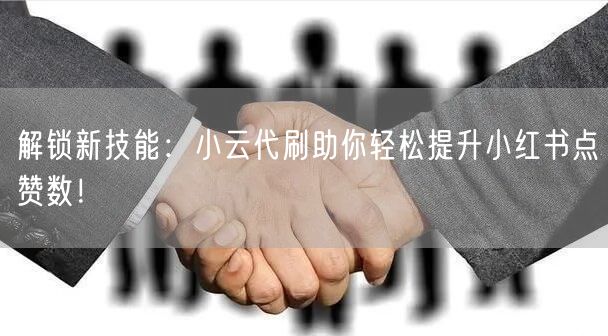 解锁新技能：小云代刷助你轻松提升小红书点赞数！