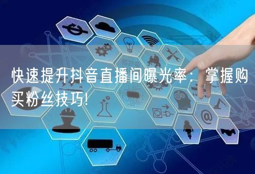 快速提升抖音直播间曝光率：掌握购买粉丝技巧!
