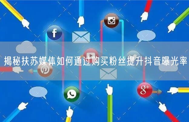 揭秘扶苏媒体如何通过购买粉丝提升抖音曝光率