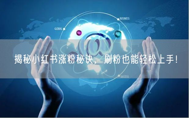 揭秘小红书涨粉秘诀，刷粉也能轻松上手！