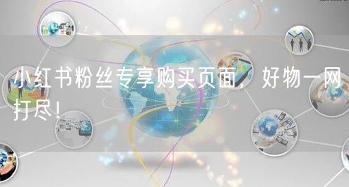 小红书粉丝专享购买页面，好物一网打尽！