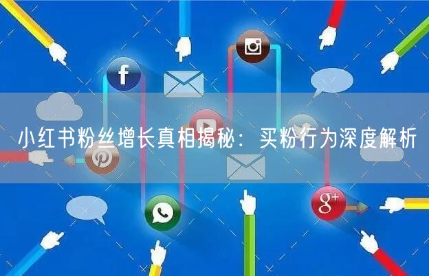 小红书粉丝增长真相揭秘：买粉行为深度解析